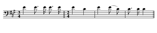 A Wind from the North - staff notation