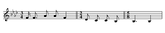 A Wind - staff notation
