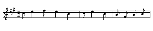 A yuyu - staff notation