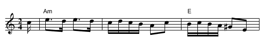 A.A. Hyvarinen Polkka - staff notation