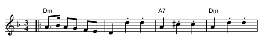 Aarne Tarviaisen Masurkka - staff notation