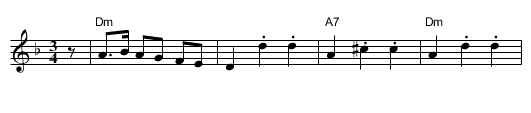 Aarne Tarviaisen Masurkka - staff notation