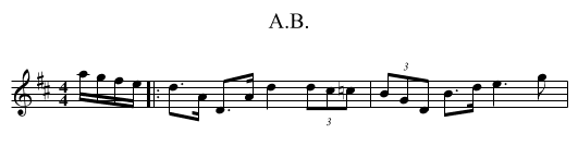 A.B. - staff notation