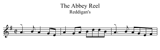 Abbey Reel, The - staff notation