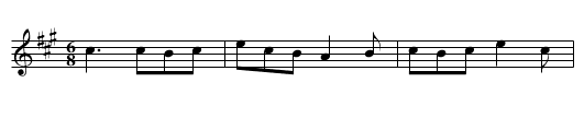 Abbey's Green Isle - staff notation