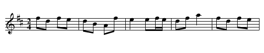 Abbie Carey's Favorite - staff notation