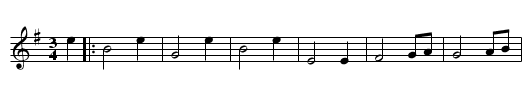 Abbots Bromley Horn Dance - staff notation