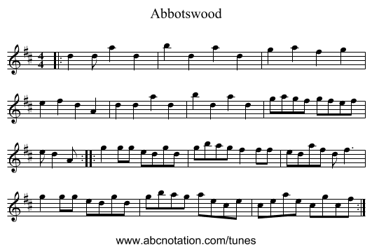 Abbotswood - staff notation