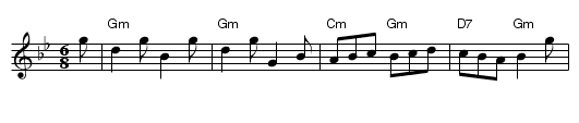 Abbotts Bromley Horn Dance [Gm] - staff notation