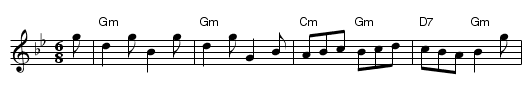 Abbotts Bromley Horn Dance - staff notation