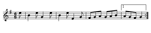 Abbotts Bromley Horn Dance - staff notation