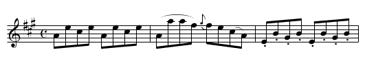 Abby’s Dance - staff notation