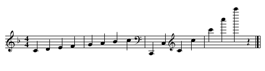 ABC Musiknotation - staff notation