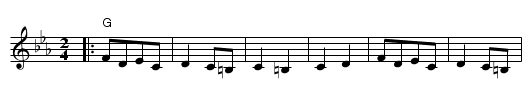 Abdala - staff notation