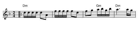 Abe Schwartz's Famous Sher - staff notation
