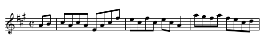 Abegweit - staff notation