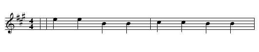 Abendlust - staff notation