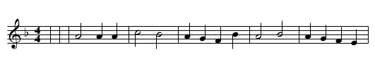 Abendreihen - staff notation