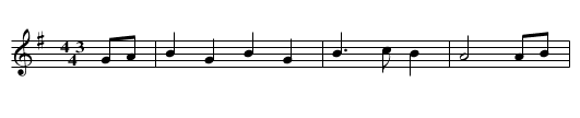 Aber d'Ochs'n - staff notation