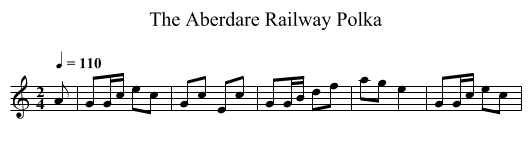 Aberdare Railway Polka, The  - staff notation
