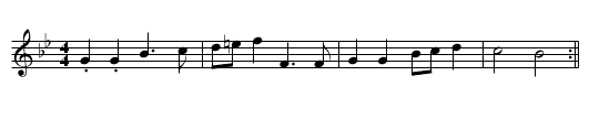Abergenny - staff notation