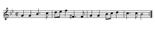 Abergenny - staff notation