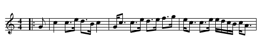 Aberlour's Squeeze - staff notation