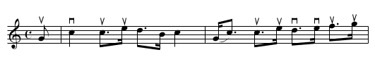 ABERLOUR'S SQUEEZE - staff notation