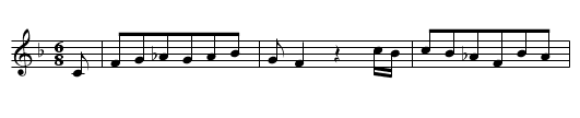 Abgewiesener Knabe - staff notation