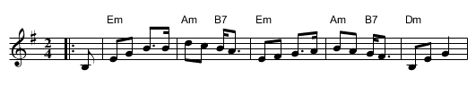 Abi gezint - staff notation