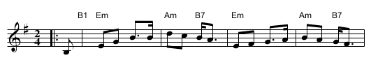 Abi gezint - staff notation