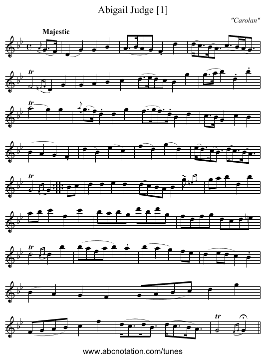 Abigail Judge [1] - staff notation