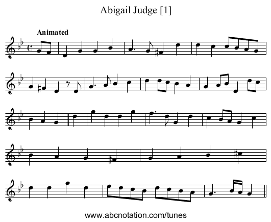 Abigail Judge [1] - staff notation