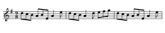 Above in the Garret - staff notation