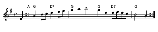 Abram Circle Dance - staff notation