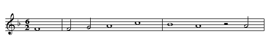 Abschied von Insbruck - staff notation