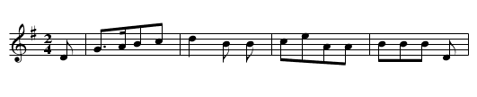 Abschied - staff notation