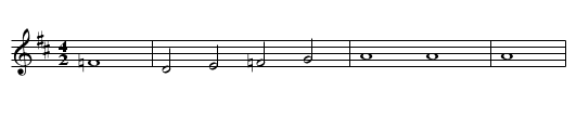 Abschiedsstunde - staff notation