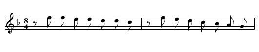 Acemkürdî Arana?me (Düyek) - staff notation