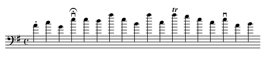 Ach Gott, vom Himmel sieh darein - staff notation