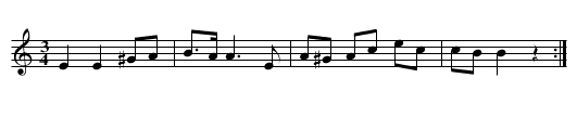 Ack, ack, om det vore kv&auml;ll - staff notation
