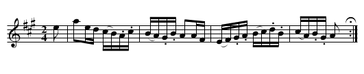 Acrobat Reel, The - staff notation