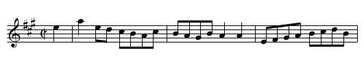 Acrobatic Reel - staff notation