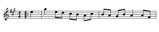 Acrobat's Hornpipe - staff notation
