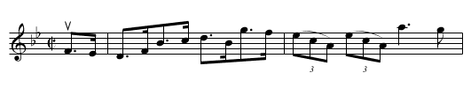 ACROBAT'S -- HORNPIPE - staff notation