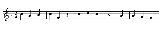 Adagio - staff notation