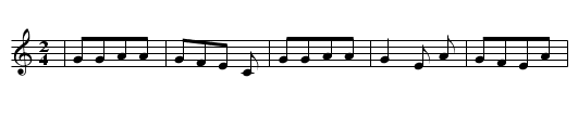 ADAM HATTE SIEBEN SOEHNE - staff notation