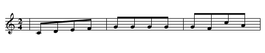 ADAM HATTE SIEBEN SOEHNE - staff notation