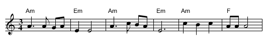 Adam Lay Ybounden - staff notation