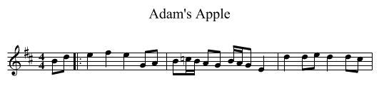 Adam's Apple - staff notation